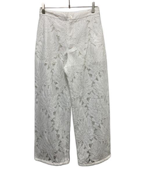 cygne（シーニュ）cygne (シーニュ) レースパンツ ホワイト サイズ:1 未使用品の古着・服飾アイテム