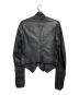 ANN DEMEULEMEESTER (アンドゥムルメステール) レザージャケット/Leather jacket ブラック サイズ:XS：40000円