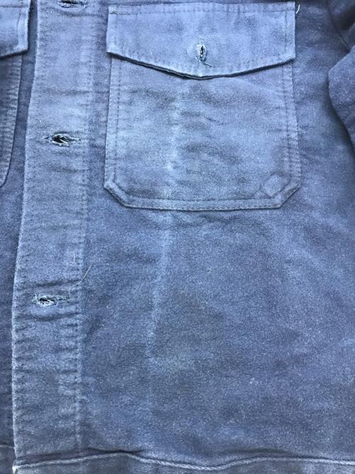 USED（ユーズド）USED (ユーズド) モールスキンジャケット ブルー サイズ:46の古着・服飾アイテム