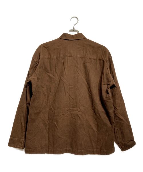 ISSEY MIYAKE MEN（イッセイミヤケメン）ISSEY MIYAKE MEN (イッセイミヤケメン) DOROZOME SHIRT/泥染めシャツ ブラウン サイズ:2の古着・服飾アイテム