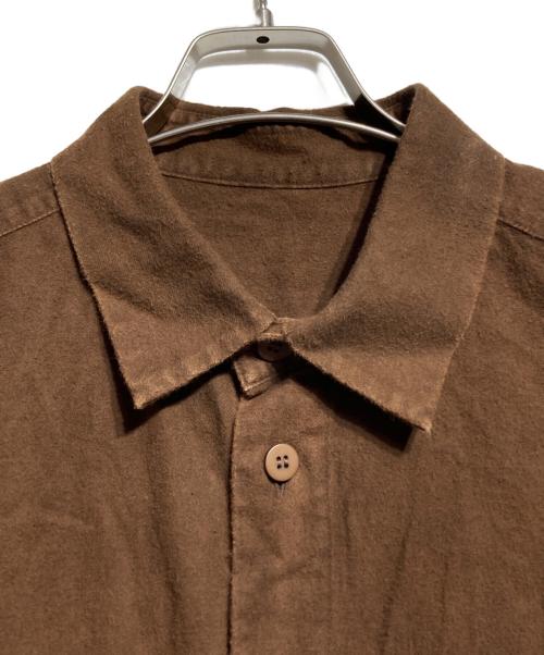 ISSEY MIYAKE MEN（イッセイミヤケメン）ISSEY MIYAKE MEN (イッセイミヤケメン) DOROZOME SHIRT/泥染めシャツ ブラウン サイズ:2の古着・服飾アイテム