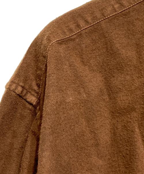 ISSEY MIYAKE MEN（イッセイミヤケメン）ISSEY MIYAKE MEN (イッセイミヤケメン) DOROZOME SHIRT/泥染めシャツ ブラウン サイズ:2の古着・服飾アイテム