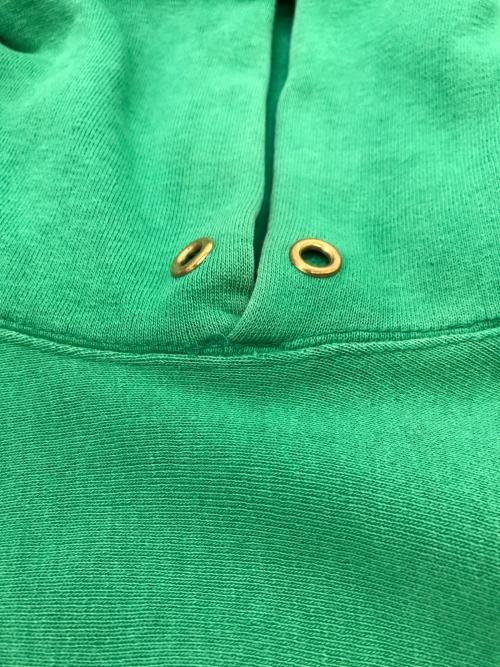 Champion（チャンピオン）Champion (チャンピオン) LAND'S END (ランズエンド) 80s ダブルネーム目無しREVERSE WEAVE グリーン サイズ:不明(実寸参照）の古着・服飾アイテム