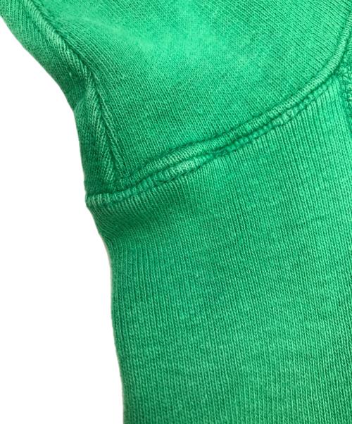 Champion（チャンピオン）Champion (チャンピオン) LAND'S END (ランズエンド) 80s ダブルネーム目無しREVERSE WEAVE グリーン サイズ:不明(実寸参照）の古着・服飾アイテム