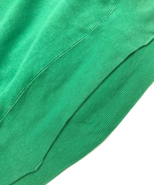 Champion（チャンピオン）Champion (チャンピオン) LAND'S END (ランズエンド) 80s ダブルネーム目無しREVERSE WEAVE グリーン サイズ:不明(実寸参照）の古着・服飾アイテム