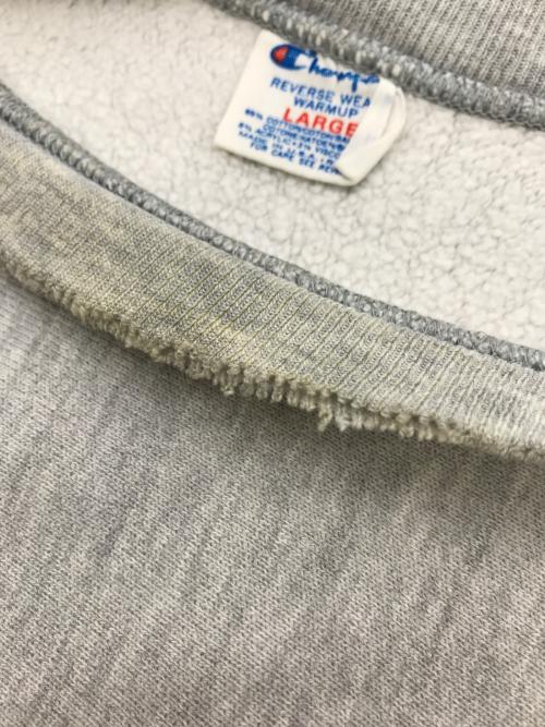 Champion（チャンピオン）Champion (チャンピオン) 80s 目付き REVERSE WEAVE グレー サイズ:LARGEの古着・服飾アイテム