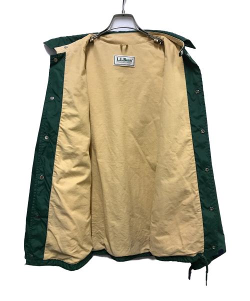 L.L.Bean（エルエルビーン）L.L.Bean (エルエルビーン) チンストラップ付きコーチジャケット グリーン サイズ:不明(実寸参照）の古着・服飾アイテム