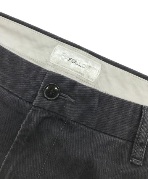 FOLL（フォル）FOLL (フォル) summer weight fade wardrobe chino ブラック サイズ:3の古着・服飾アイテム