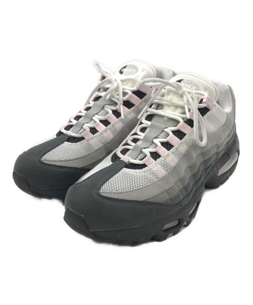 NIKE（ナイキ）NIKE (ナイキ) W AIR MAX 95 OG BLACK/PINK FOAM-WHITE-REFLECT SILVER ピンク×グレー サイズ:	SIZE US11.5（28.5cm）の古着・服飾アイテム