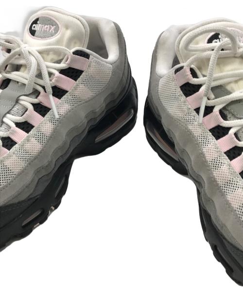 NIKE（ナイキ）NIKE (ナイキ) W AIR MAX 95 OG BLACK/PINK FOAM-WHITE-REFLECT SILVER ピンク×グレー サイズ:	SIZE US11.5（28.5cm）の古着・服飾アイテム