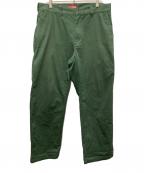 SUPREMEシュプリーム）の古着「Work Pant」｜グリーン