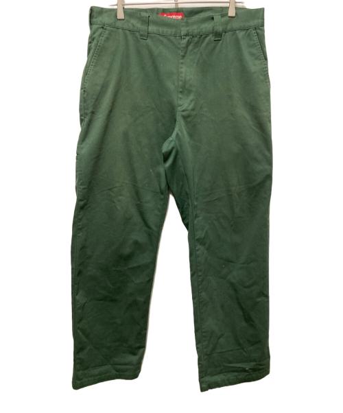 SUPREME（シュプリーム）SUPREME (シュプリーム) Work Pant グリーン サイズ:34の古着・服飾アイテム