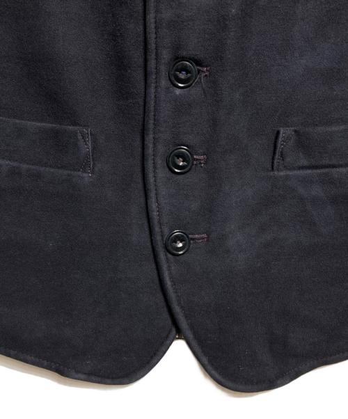 45R（フォーティファイブ・アール）45R (フォーティファイブ・アール) コットンフランネルの908スタンドベスト/Stand-collar vest ネイビー サイズ:3の古着・服飾アイテム
