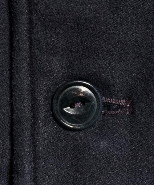 45R（フォーティファイブ・アール）45R (フォーティファイブ・アール) コットンフランネルの908スタンドベスト/Stand-collar vest ネイビー サイズ:3の古着・服飾アイテム