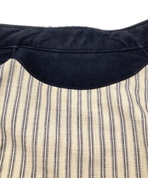 45R（フォーティファイブ・アール）45R (フォーティファイブ・アール) コットンフランネルの908スタンドベスト/Stand-collar vest ネイビー サイズ:3の古着・服飾アイテム