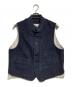 45R（フォーティファイブ・アール）の古着「コットンフランネルの908スタンドベスト/Stand-collar vest」｜ネイビー