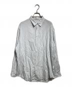 KAPTAIN SUNSHINEキャプテンサンシャイン）の古着「Plain Shirt ストライプシャツ/無地シャツストライプシャツ」｜ブルー
