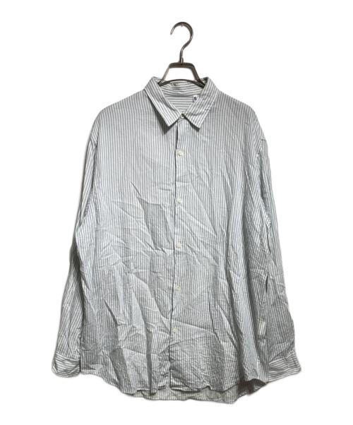 KAPTAIN SUNSHINE（キャプテンサンシャイン）KAPTAIN SUNSHINE (キャプテンサンシャイン) Plain Shirt ストライプシャツ/無地シャツストライプシャツ ブルー サイズ:42の古着・服飾アイテム
