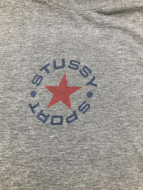 stussy（ステューシー）stussy (ステューシー) 90s フロントロゴTシャツ グレー サイズ:Lの古着・服飾アイテム