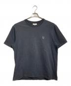 maison kitsuneメゾンキツネ）の古着「BOLD FOX HEAD PATCH COMFORT TEE SHIRT/ボールド フォックスヘッド パッチ コンフォート Tシャツ」｜ブラック