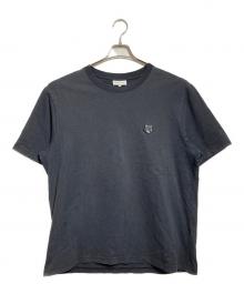 maison kitsune（メゾンキツネ）の古着「BOLD FOX HEAD PATCH COMFORT TEE SHIRT/ボールド フォックスヘッド パッチ コンフォート Tシャツ」｜ブラック