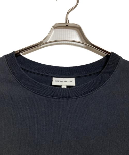 maison kitsune（メゾンキツネ）maison kitsune (メゾンキツネ) BOLD FOX HEAD PATCH COMFORT TEE SHIRT/ボールド フォックスヘッド パッチ コンフォート Tシャツ ブラック サイズ:XLの古着・服飾アイテム