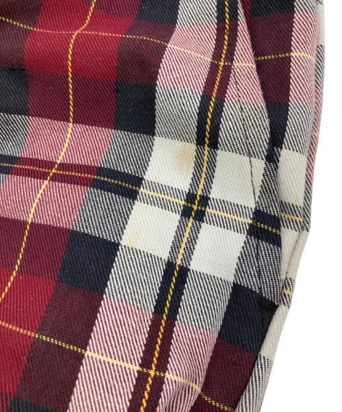 WRIGHT（ライト）WRIGHT (ライト) 70sフレアチェックパンツ レッド サイズ:-の古着・服飾アイテム