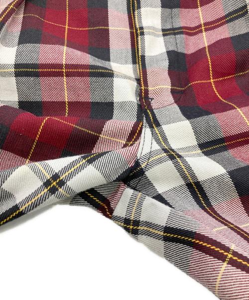 WRIGHT（ライト）WRIGHT (ライト) 70sフレアチェックパンツ レッド サイズ:-の古着・服飾アイテム