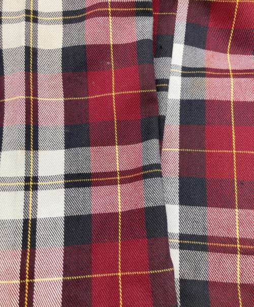WRIGHT（ライト）WRIGHT (ライト) 70sフレアチェックパンツ レッド サイズ:-の古着・服飾アイテム