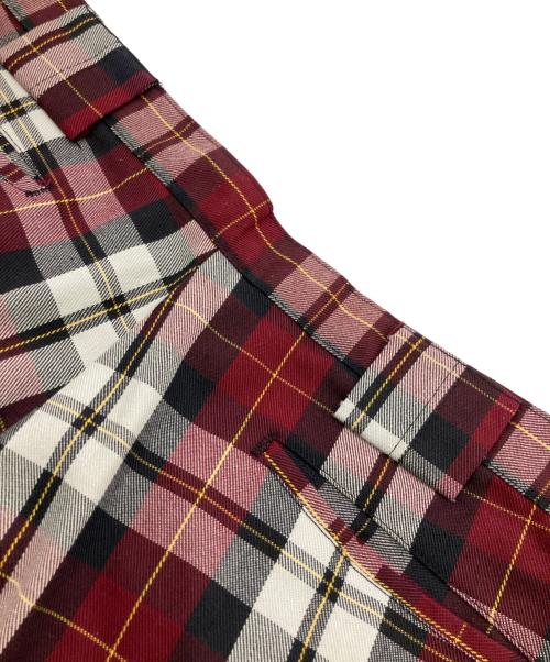 WRIGHT（ライト）WRIGHT (ライト) 70sフレアチェックパンツ レッド サイズ:-の古着・服飾アイテム