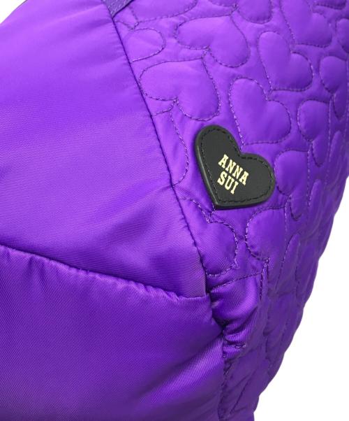 ANNA SUI（アナスイ）ANNA SUI (アナスイ) ハートキルティングリュック パープルの古着・服飾アイテム