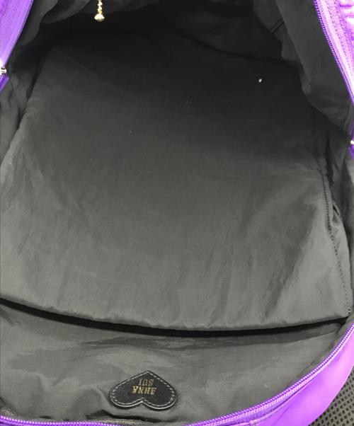 ANNA SUI（アナスイ）ANNA SUI (アナスイ) ハートキルティングリュック パープルの古着・服飾アイテム