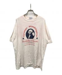 ALL SPORT（オールスポーツ）の古着「偉人プリントTシャツ」｜ピンク