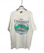 DISNEYディズニ―）の古着「90s DIXIE LANDINGS ホテルプリントTシャツ」｜ホワイト