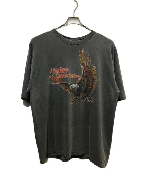 HARLEY-DAVIDSON（ハーレーダビッドソン）HARLEY-DAVIDSON (ハーレーダビッドソン) イーグルプリントTシャツ グレー サイズ:ＸＬの古着・服飾アイテム