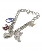 A BATHING APEアベイシングエイプ）の古着「MULTI LOGO NECKLACE」｜シルバー