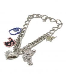 A BATHING APE（アベイシングエイプ）の古着「MULTI LOGO NECKLACE」｜シルバー