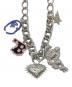 A BATHING APE (アベイシングエイプ) MULTI LOGO NECKLACE シルバー：18000円