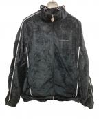 A BATHING APEアベイシングエイプ）の古着「LOGO VELVET RELAXED FIT TRACK JACKET」｜ブラック