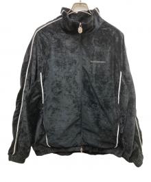 A BATHING APE（アベイシングエイプ）の古着「LOGO VELVET RELAXED FIT TRACK JACKET」｜ブラック