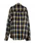 A BATHING APE (アベイシングエイプ) コットンフランネルシャツ ブルー×ブラウン サイズ:XL：9000円