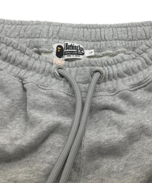 A BATHING APE（アベイシングエイプ）A BATHING APE (アベイシングエイプ) ワンポイント スウェットパンツ グレー サイズ:Lの古着・服飾アイテム