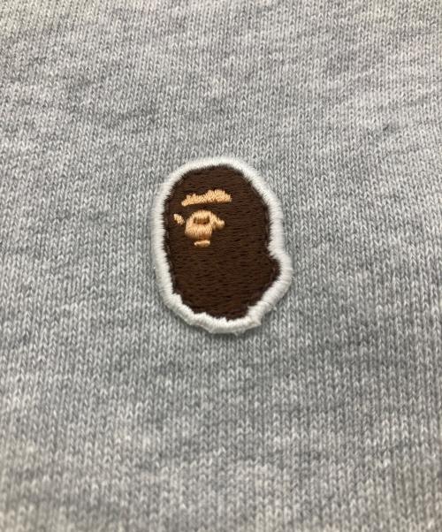 A BATHING APE（アベイシングエイプ）A BATHING APE (アベイシングエイプ) ワンポイント スウェットパンツ グレー サイズ:Lの古着・服飾アイテム