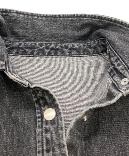 Sea Room lynn（シールームリン）Sea Room lynn (シールームリン) Wideカフスdenim シャツジャケット ブラック サイズ:FREEの古着・服飾アイテム