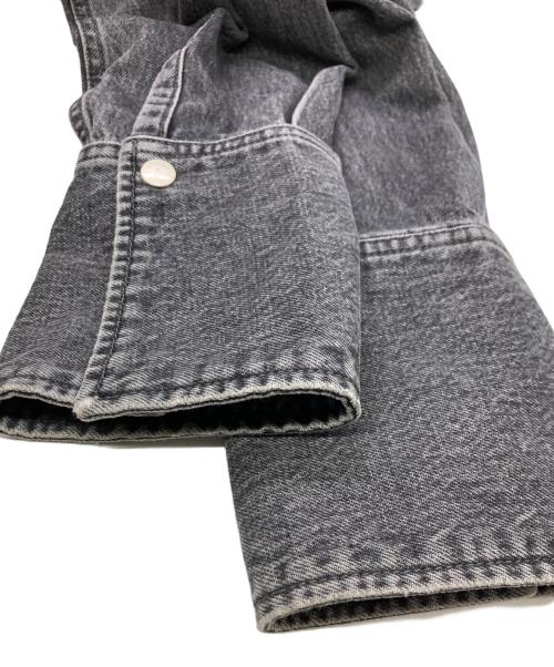 Sea Room lynn（シールームリン）Sea Room lynn (シールームリン) Wideカフスdenim シャツジャケット ブラック サイズ:FREEの古着・服飾アイテム