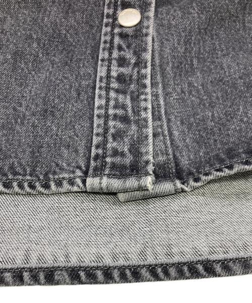 Sea Room lynn（シールームリン）Sea Room lynn (シールームリン) Wideカフスdenim シャツジャケット ブラック サイズ:FREEの古着・服飾アイテム