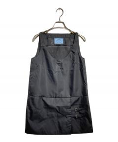 中古・古着通販】PRADA (プラダ) ノースリーブワンピース ブラック