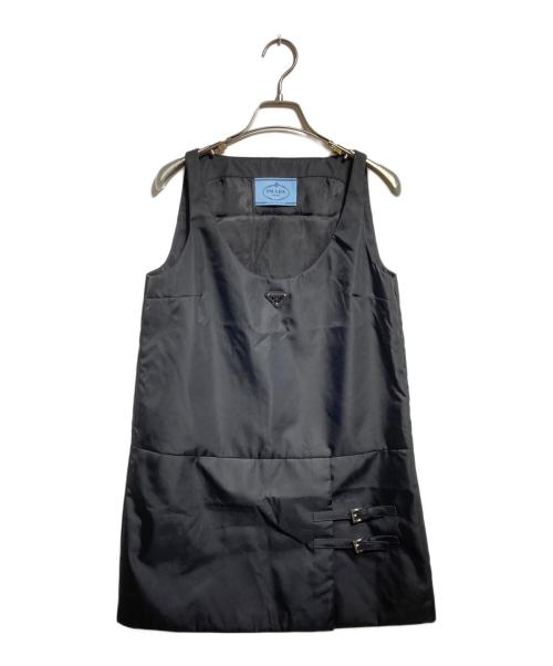 PRADA（プラダ）PRADA (プラダ) RE-NYLON ノースリーブドレス ブラック サイズ:38の古着・服飾アイテム