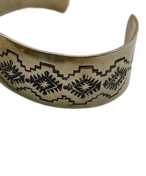 Navajo（ナバホ）Navajo (ナバホ) ターコイズバングル シルバー×ブルー サイズ:	腕周り16㎝の古着・服飾アイテム