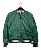 AVIREXアヴィレックス）の古着「ナイロンスタジャン/Nylon jacket」｜グリーン×ブラック